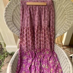 April Cornell summer tiered skirt